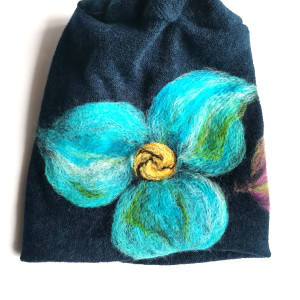 Czapka wełniana granatowa