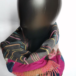 Komin patchworkowy na podszewce