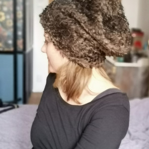 Czapka futrzana brazowa ciepła