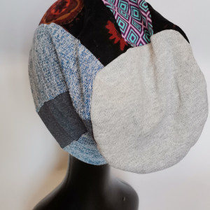 Czapka damska patchworkowa