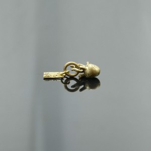 Wisior serce anatomiczne małe brąz Zahario