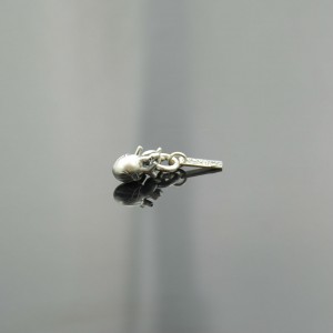 Wisior serce anatomiczne małe srebro Zahario