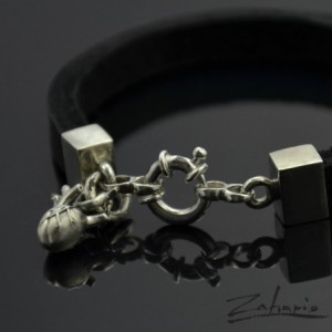 Bransoleta serce anatomiczne srebro Zahario