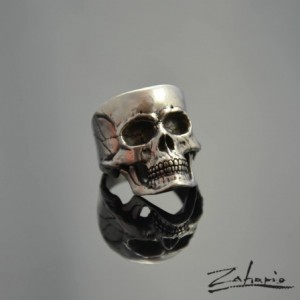 Sygnet czaszka srebro Zahario