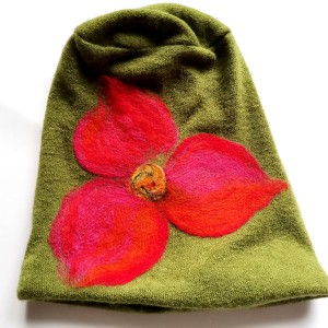 czapka welniana na podszewce