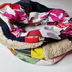 Komin patchworkowy na podszewce