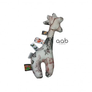 Grzechotka Żyrafa Malowane Kwiaty (424229)