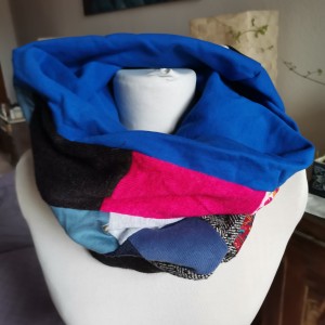 Komin patchworkowy na podszewce