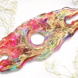 Stojak / taca na wino - violet