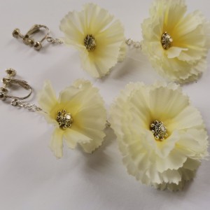 Klipsy  etno duze kwiaty