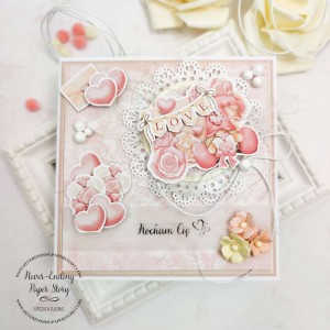 Romantyczna karteczka walentynkowa w pudełku