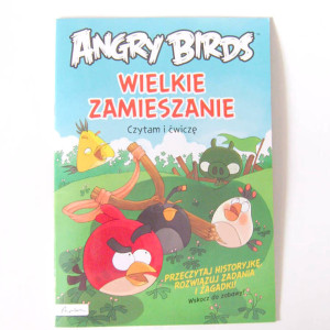 nowa książka Angry Birds Wielkie Zamieszanie  czytam i ćwiczę, Angry Birds książka dla dzieci, Angry Birds bajka i zagadki