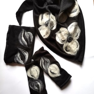 Komplet opaska chusta mitenki