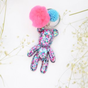 Brelok Miś - confetti