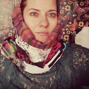 Komin patchworkowy na podszewce