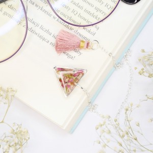 Biżuteryjna Zakładka do książki - wrzosowisko