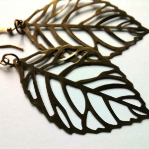 Kolczyki liście lekkie