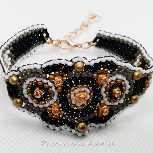 od czerni do bieli bransoletka boho casual