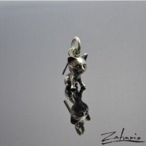 Wisior Mały Kotek Srebro Zahario