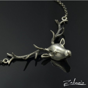 Wisior Jeleń Srebro Zahario