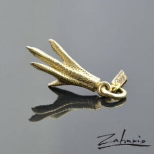 Wisior Kurza Łapka Brąz Zahario