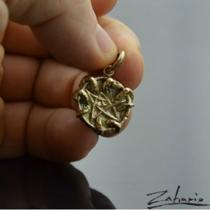 Wisior Cthulu Symbol Starszych Bogów Brąz Zahario