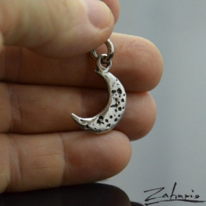 Wisior Księżyc Srebro Zahario