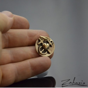 Wisior Symobl Morski Brąz Zahario