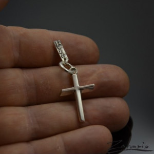 Wisior Krzyż1 Srebro Zahario