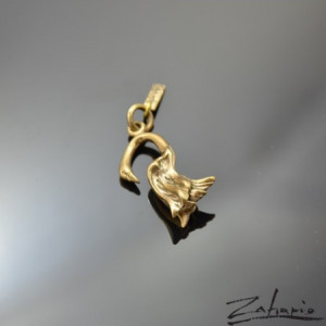 Wisior Łabędź Brąz Zahario