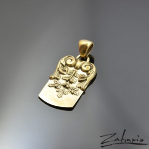 Wisior Nieśmiertelnik Akant Dąb Brąz Zahario