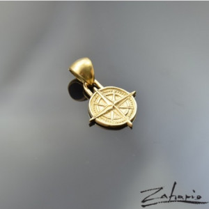 Wisior Róża Wiatrów Brąz Zahario