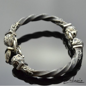 Bransoleta Hiszpańska Inkwizycja Srebro Zahario