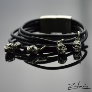 Bransoleta Łowca Głów Srebro Zahario