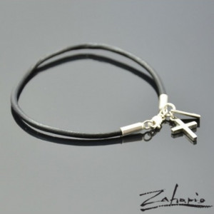 Bransoletka Krzyż Srebro Zahario