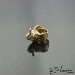 Pierścień Słoń Brąz Zahario