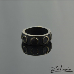 Pierścień Fazy Księżyca Brąz Zahario