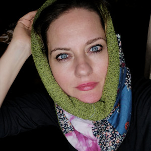 Komin patchworkowy  kolorowy folkowy