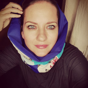 Komin patchworkowy  kolorowy folkowy