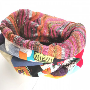 Komin patchworkowy  kolorowy folkowy