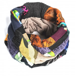 Komin patchworkowy  kolorowy folkowy