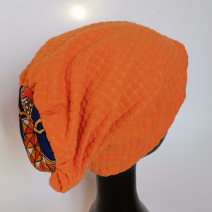 Czapka damska pomarańcz przeceniona