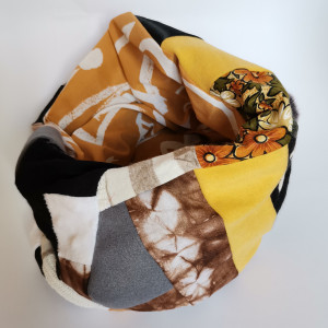 Komin patchworkowy  kolorowy folkowy