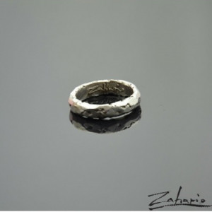 Obrączka Srebro Zahario