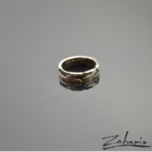 Obrączka Camo Srebro Zahario