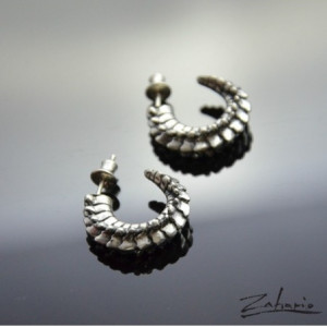 Kolczyki Kręgosłup Srebro Zahario