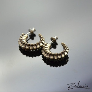 Kolczyki Kręgosłup Brąz Zahario