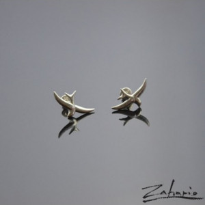 Kolczyki Jaskółki Srebro Zahario