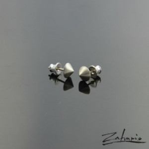 Kolczyki Ćwieki Okrągłe Srebro Zahario