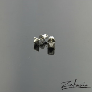 Kolczyki Ćwieki Małe Srebro Zahario